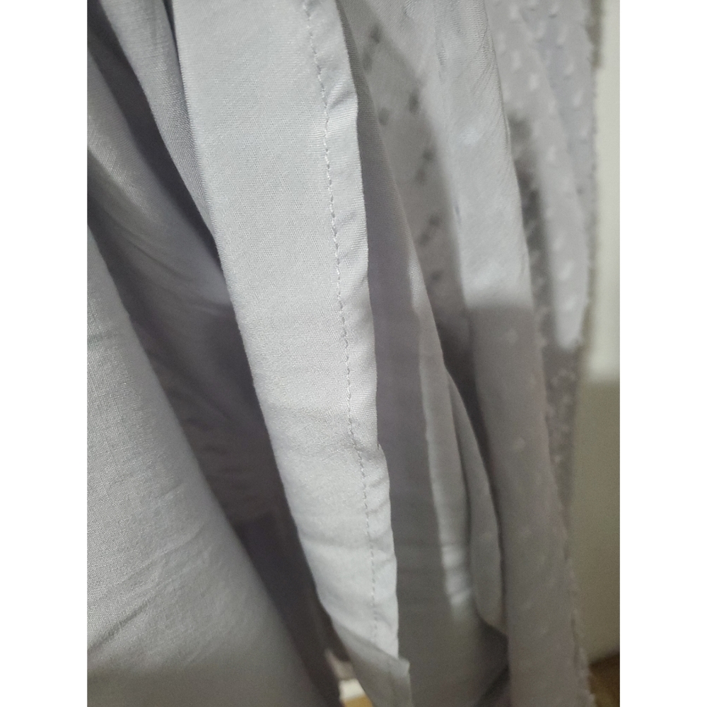 NWT Anthropologie Sunday In Brooklyn Textured Gray Chiffon Dress Size Small - Picture 15 of 16